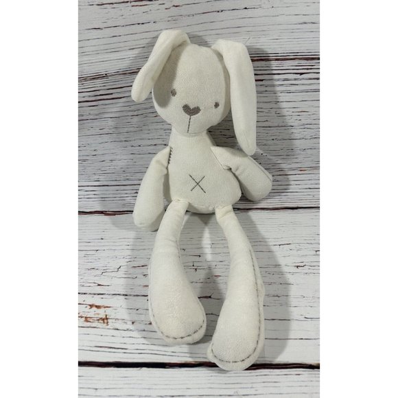 BBSKY Bunny Rabbit Lovey Plush 15" White Stitched Eyes Stuffed Animal Kids Toy - Picture 2 of 8